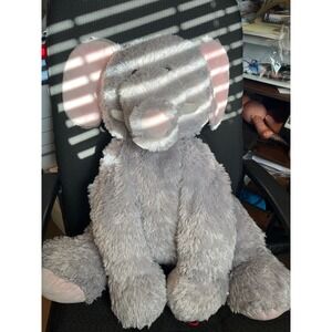 Hugfun International Gray Elephant Plush Large 24"Shaggy Stuffed Animal